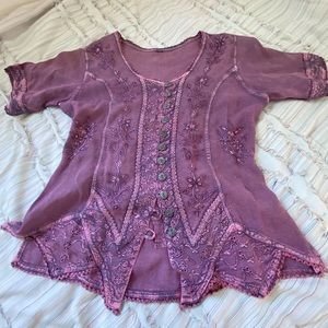 Purple Thrifted Blouse